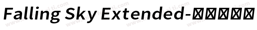 Falling Sky Extended字体转换